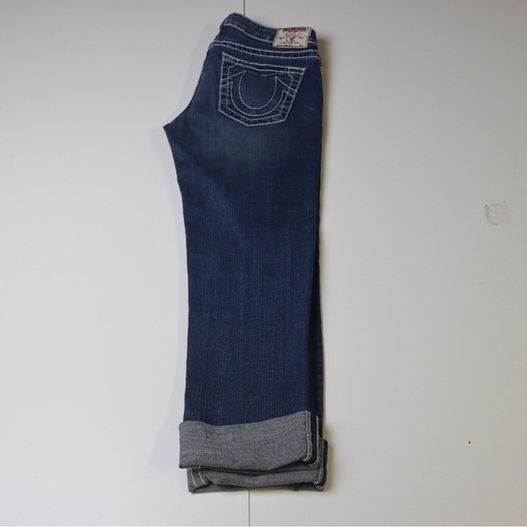 True Religion Johnny Big T Jeans Blue Straight Fit Womens Size 30 - Picture 3 of 6